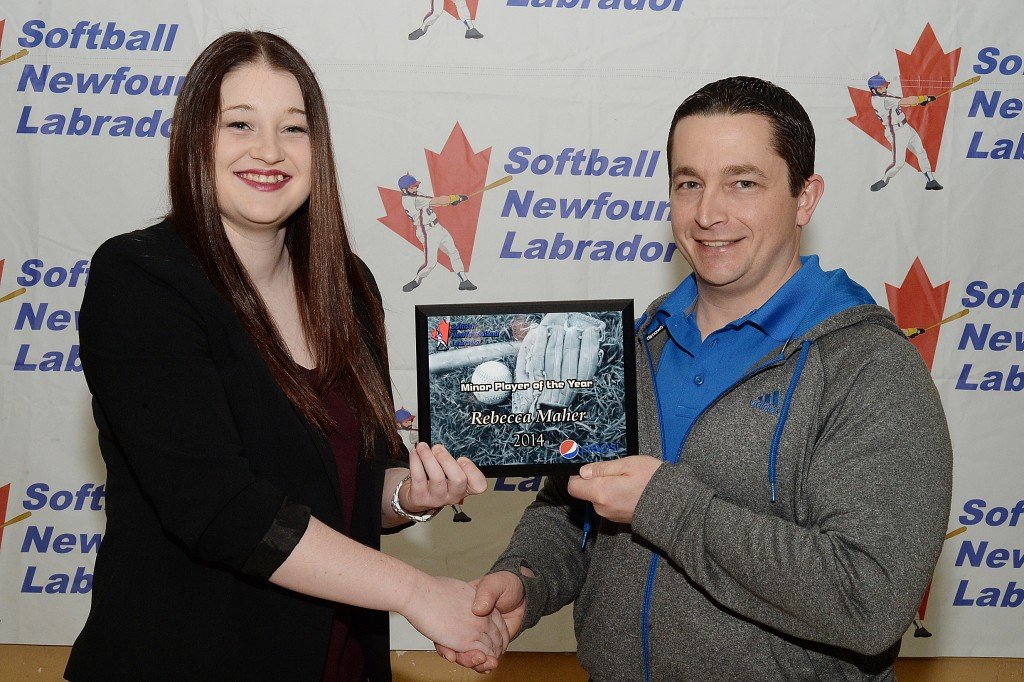 2014 Softball NL Minor Female Player of the Year Rebecca Maher